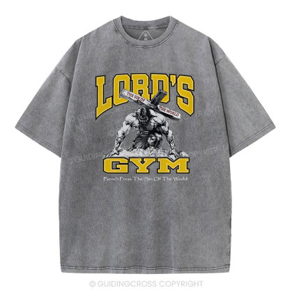 Lords Gym Christian Washed T-Shirt Sale - GuidingCross
