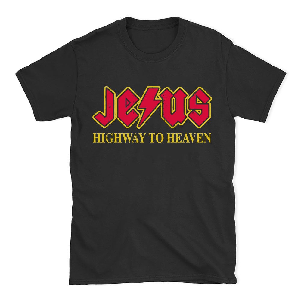 Jesus Highway To Heaven Christian T-Shirt