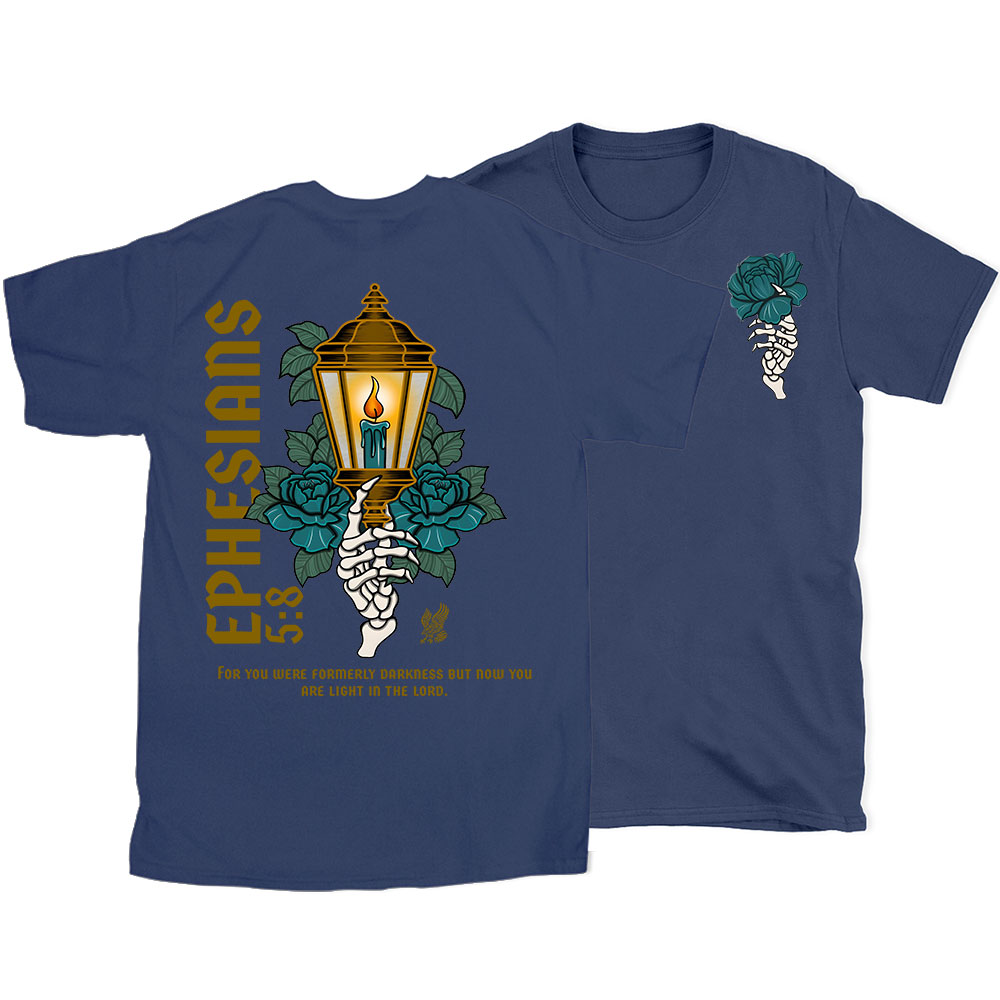 For You Were Formerly Darkness Christian T-Shirt