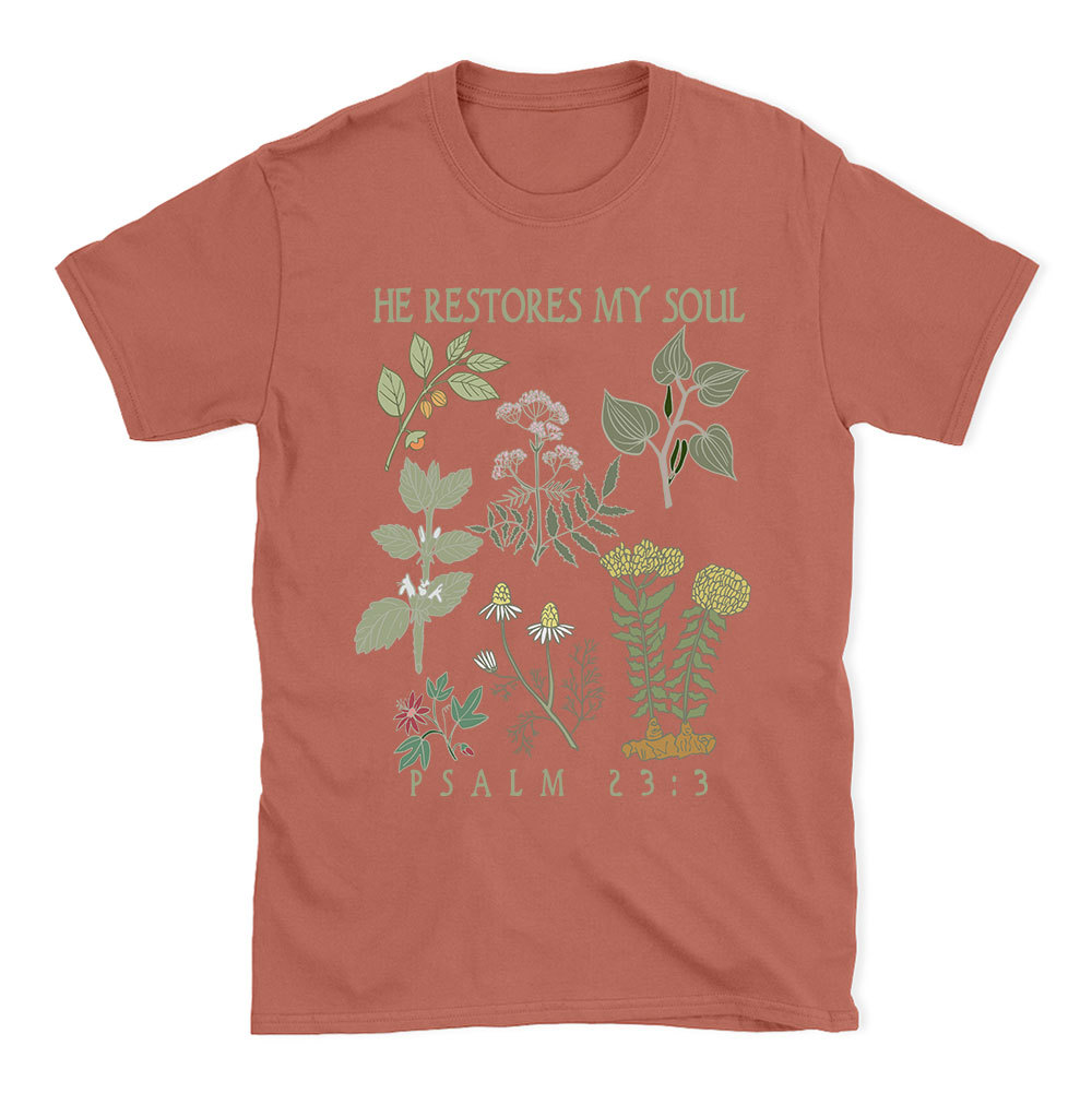 He Restores My Soul Christian T-Shirt