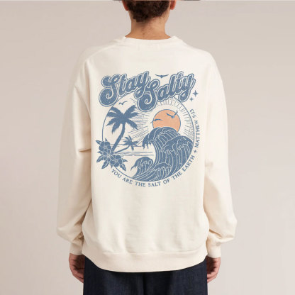 Stay Salty Christian Washed Sweatshirt