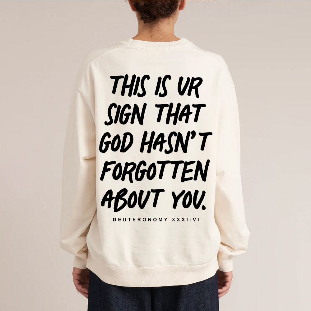 Not Forsaken Christian Washed Sweatshirt
