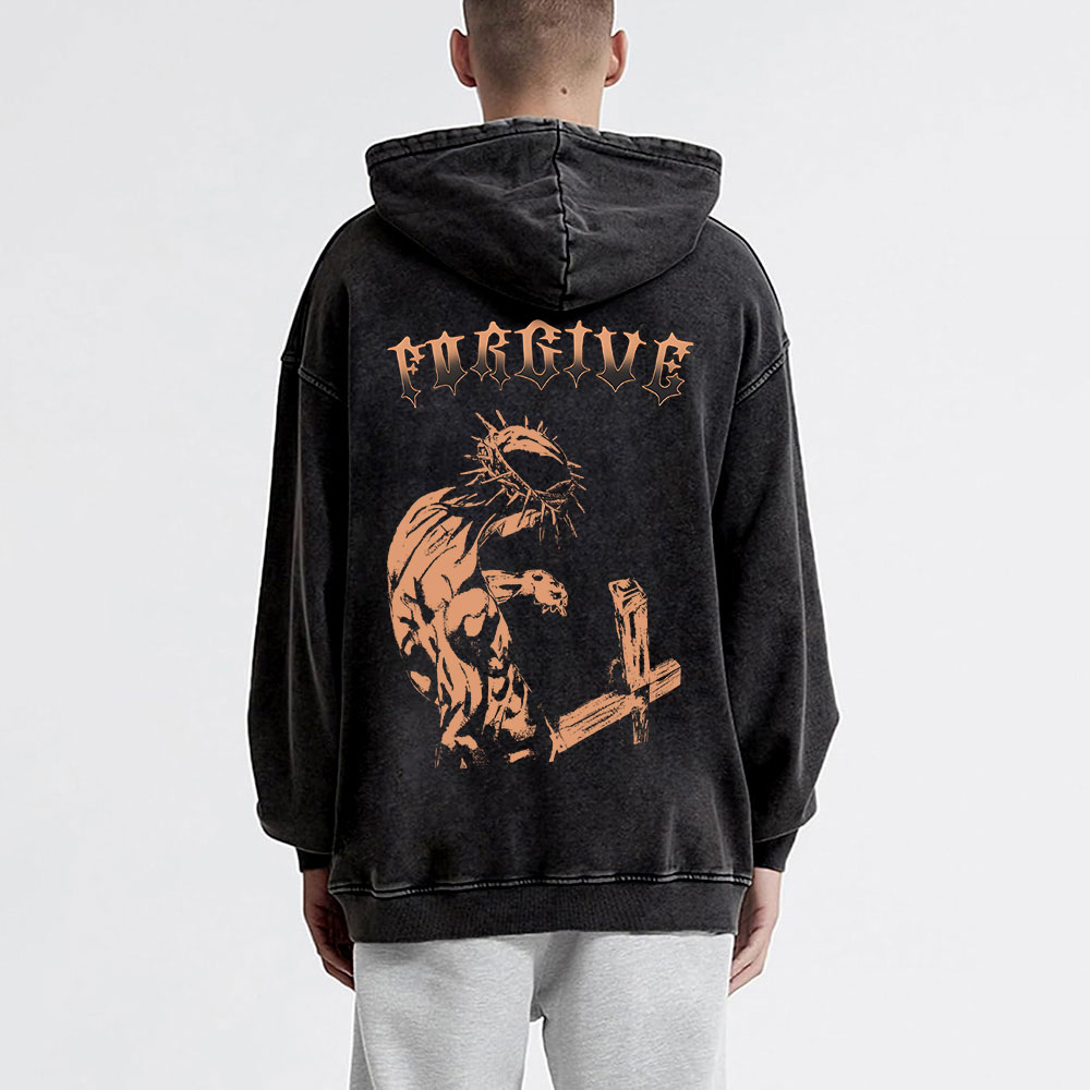 Forgiven Christian Washed Hoodie 