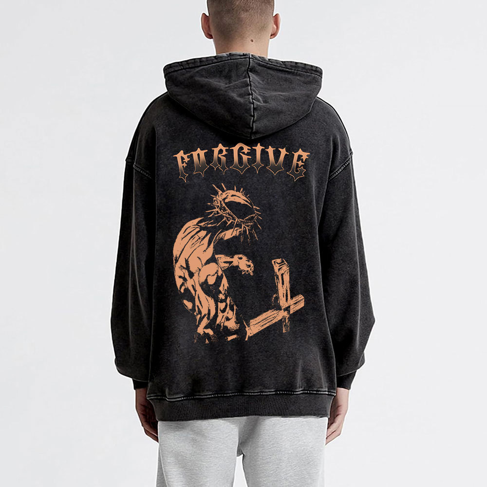 Forgiven Christian Washed Hoodie 