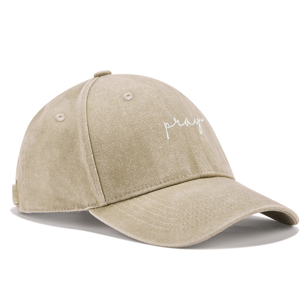 Pray Christian Washed Hat