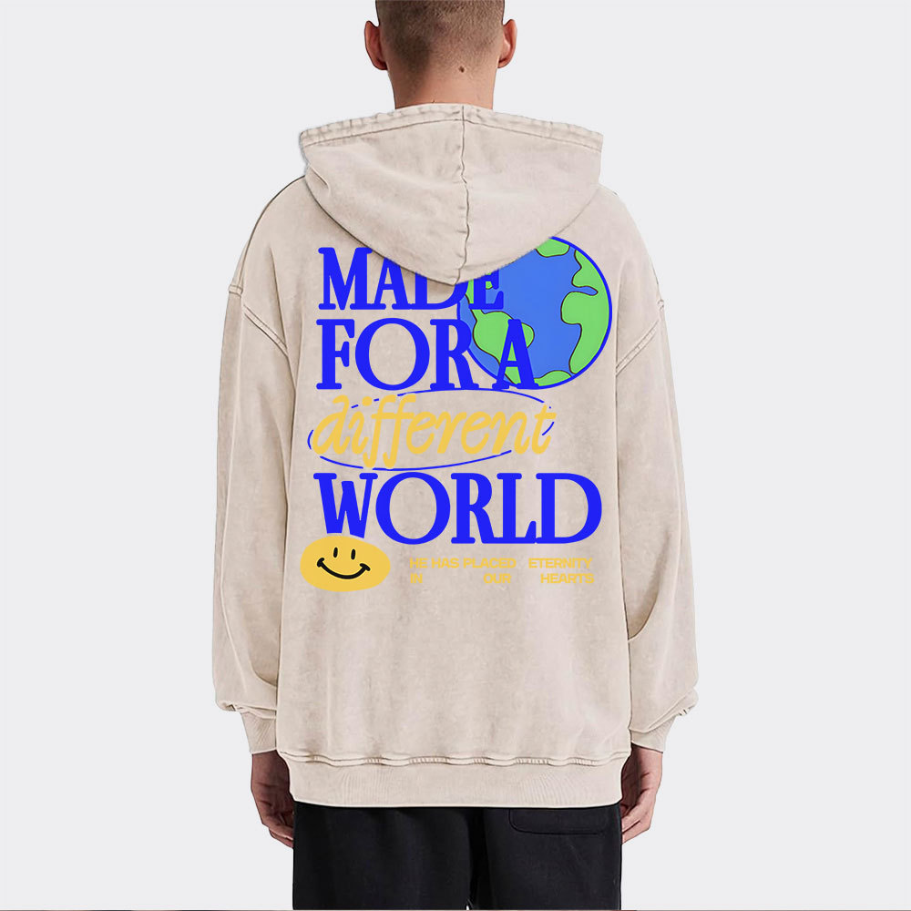Made For Diffrent World Christian Washed Hoodie
