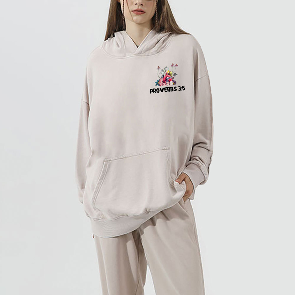 Trust In The Lord Christian Washed Hoodie