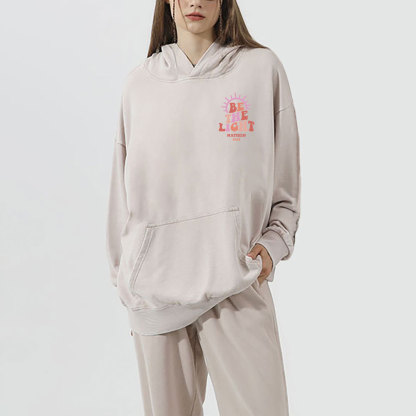 Be The Light Christian Washed Hoodie