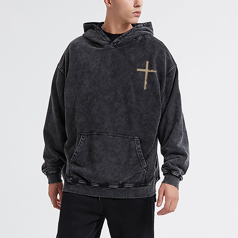 Living Proof Of A Loving God Christian Washed Hoodie