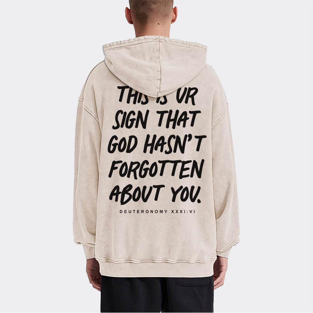 Not Forsaken Christian Washed Hoodie