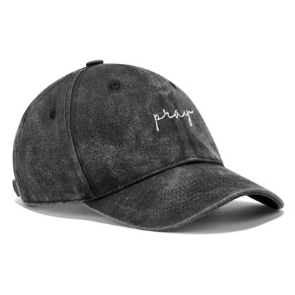 Pray Christian Washed Hat