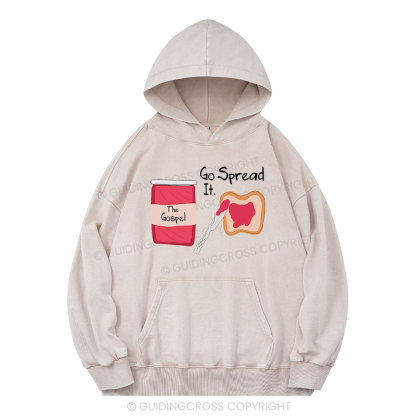 The Gospel Go Spread It Christian Washed Hoodie
