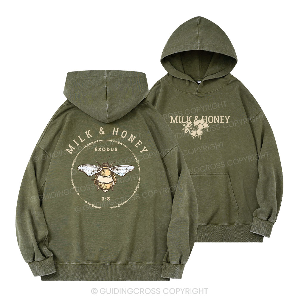 Milk And Honey Christian Washed Hoodie