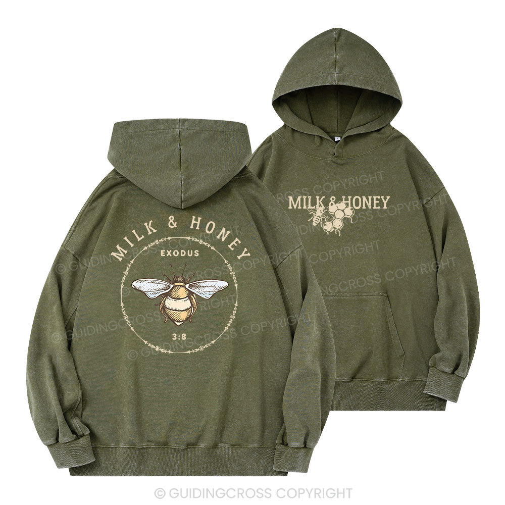 Milk And Honey Christian Washed Hoodie