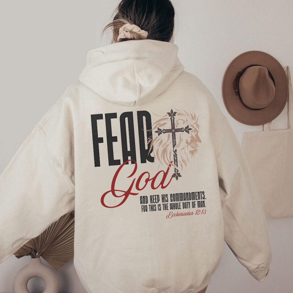 Fead God Christian Washed Hoodie