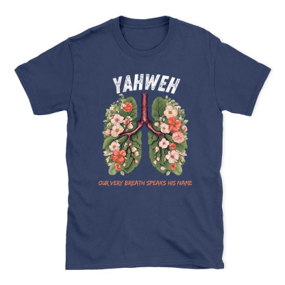 Yahweh Leaf Flower Lung Christian T-Shirt