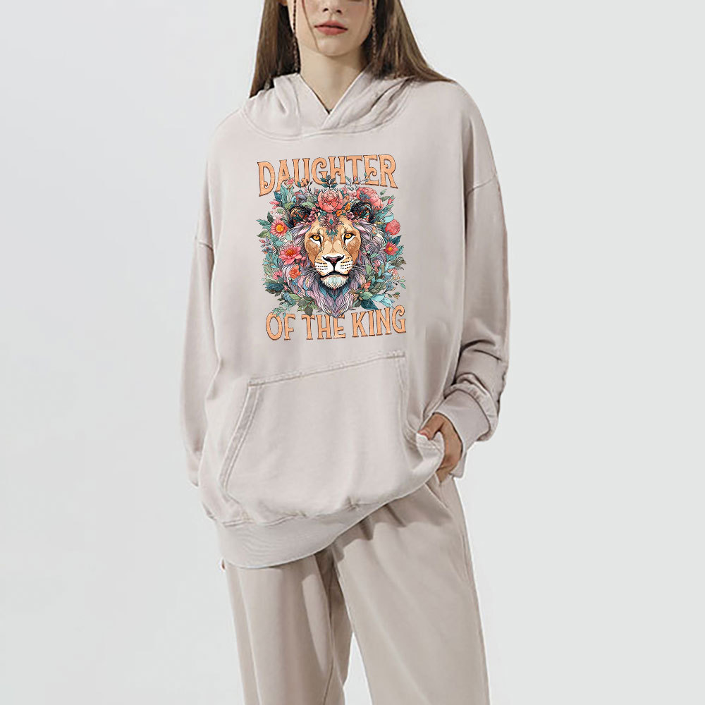 Daughter Of The King Christian Washed Hoodie