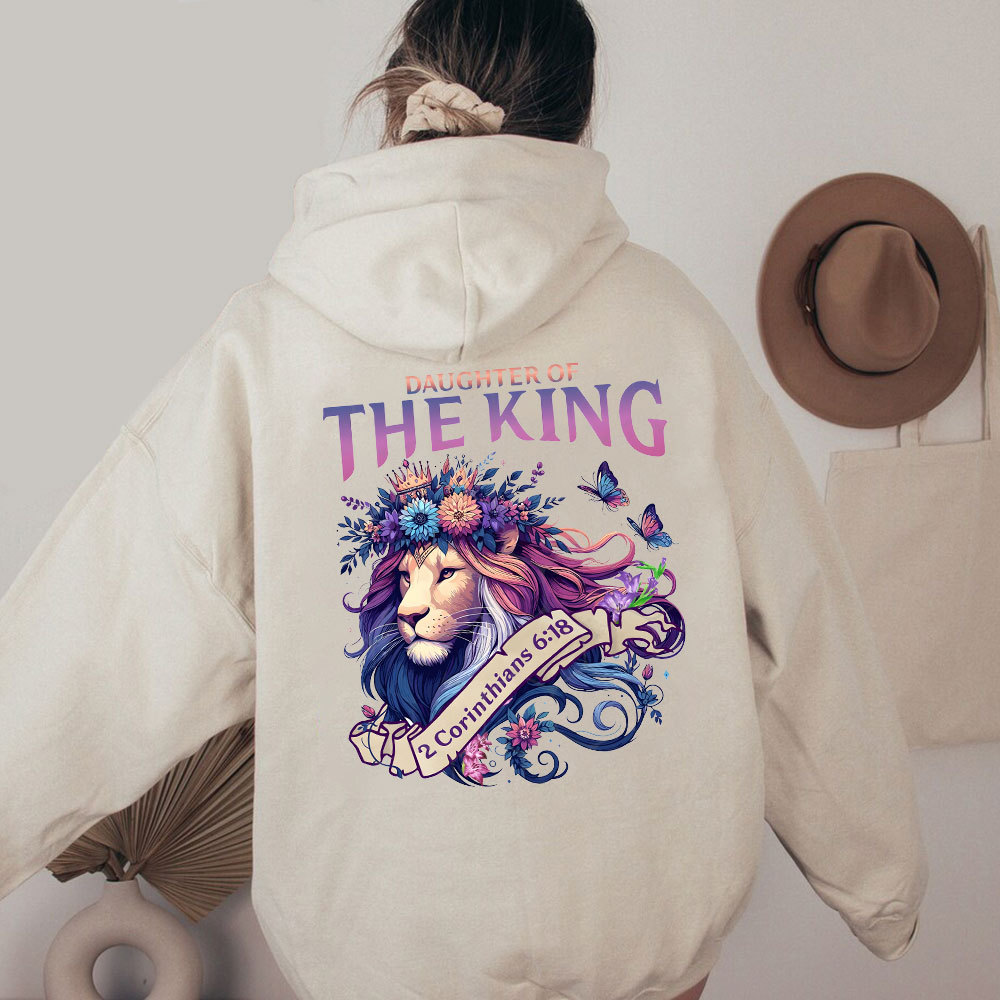 Daughter Of The King Christian Washed Hoodie