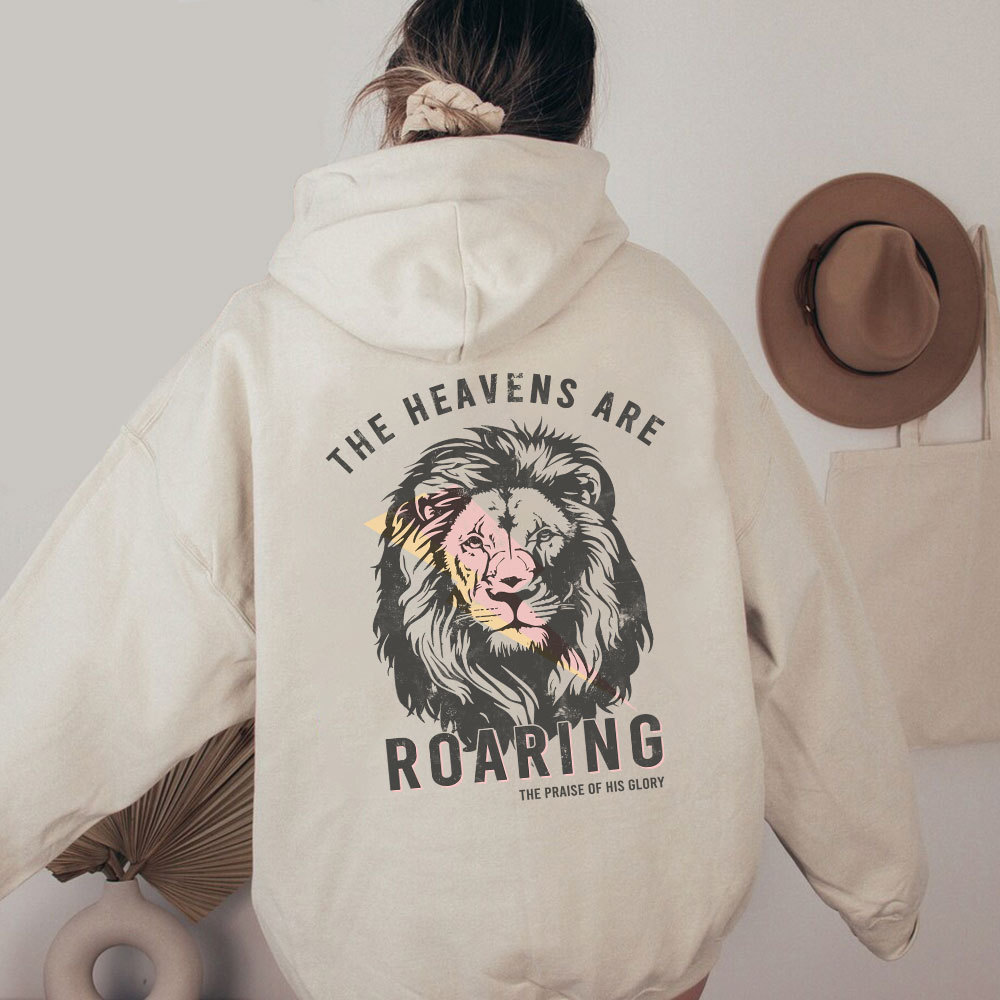 The Heavens Are Roaring Christian Washed Hoodie