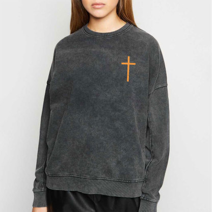 Are You FALL-O-WEEN Jesus Christian Washed Sweatshirt