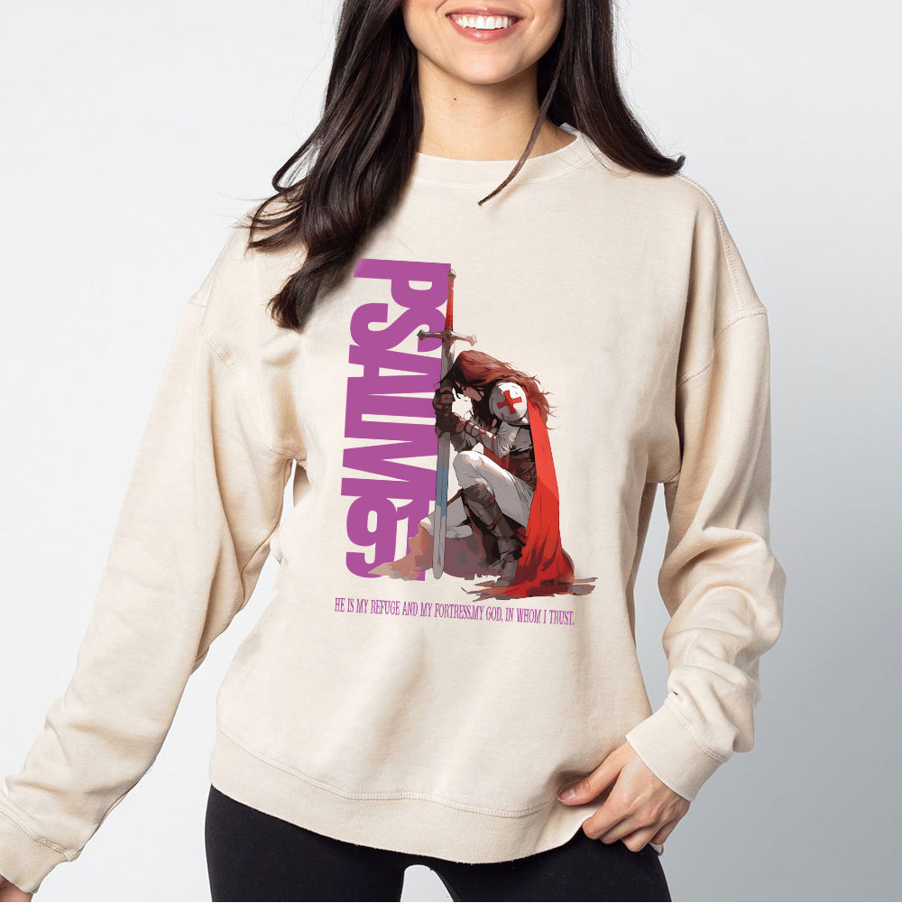 PSALM Christian Washed Sweatshirt