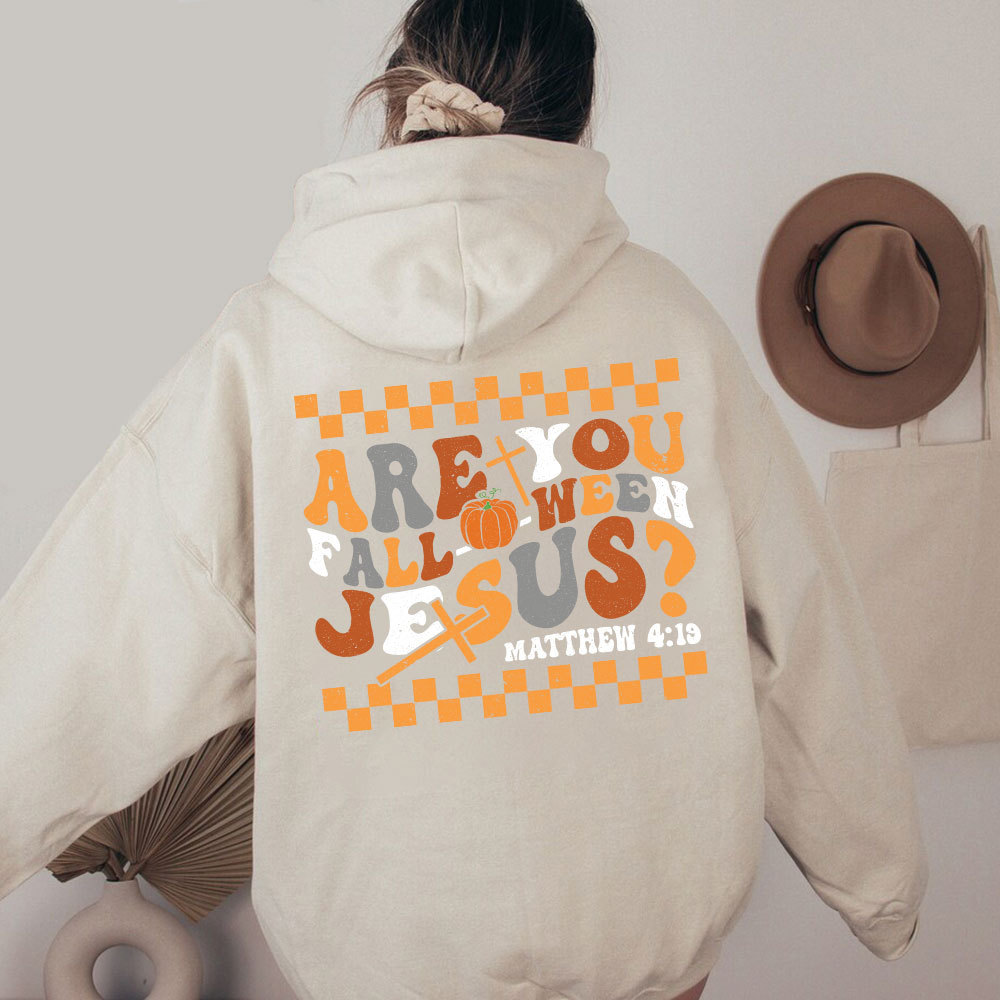 Are You FALL-O-WEEN Jesus Christian Washed Hoodie