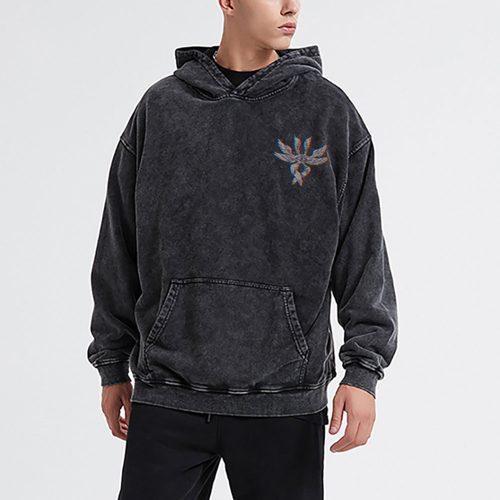 Be Not Afraid Jesus Christian Washed Hoodie