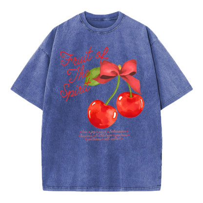 Fruit Of Spirit Christian Washed T-Shirt