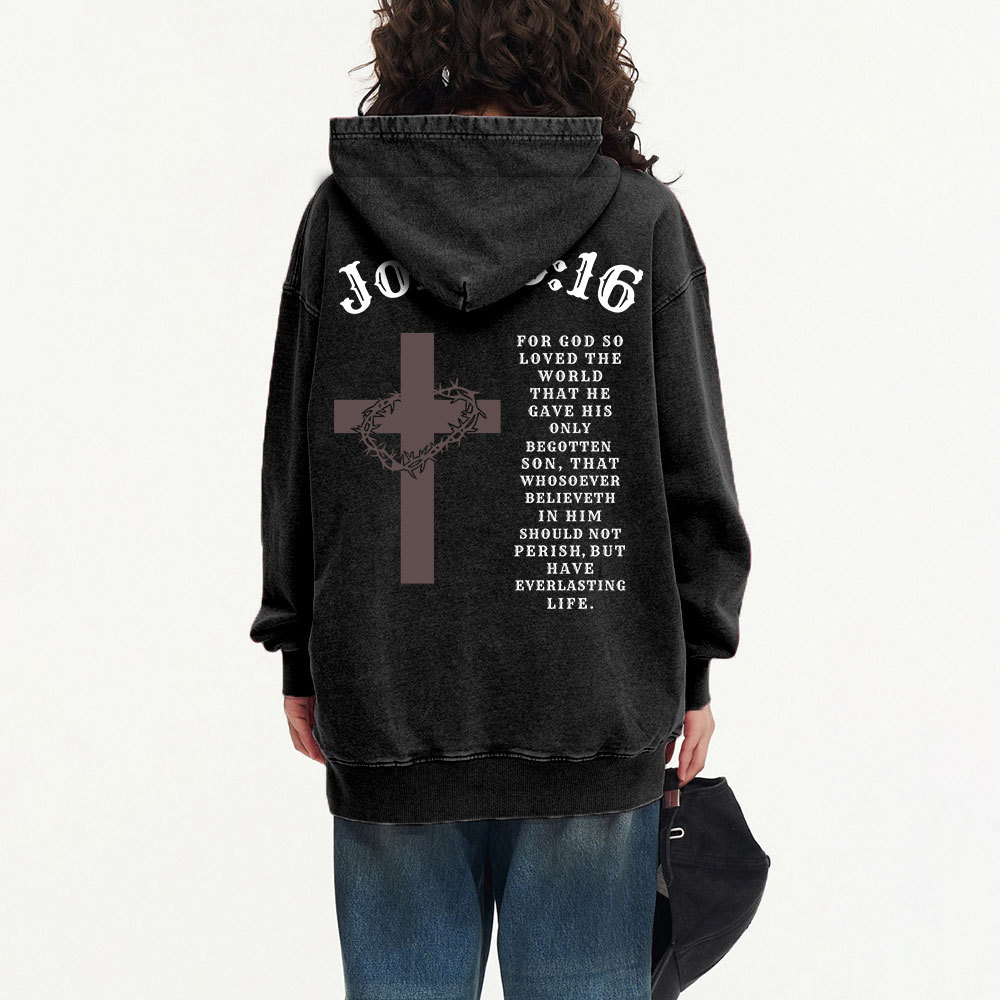 Faith Apparel Christian Washed Hoodie