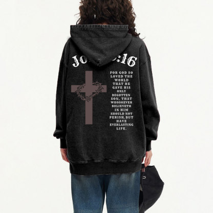 Faith Apparel Christian Washed Hoodie