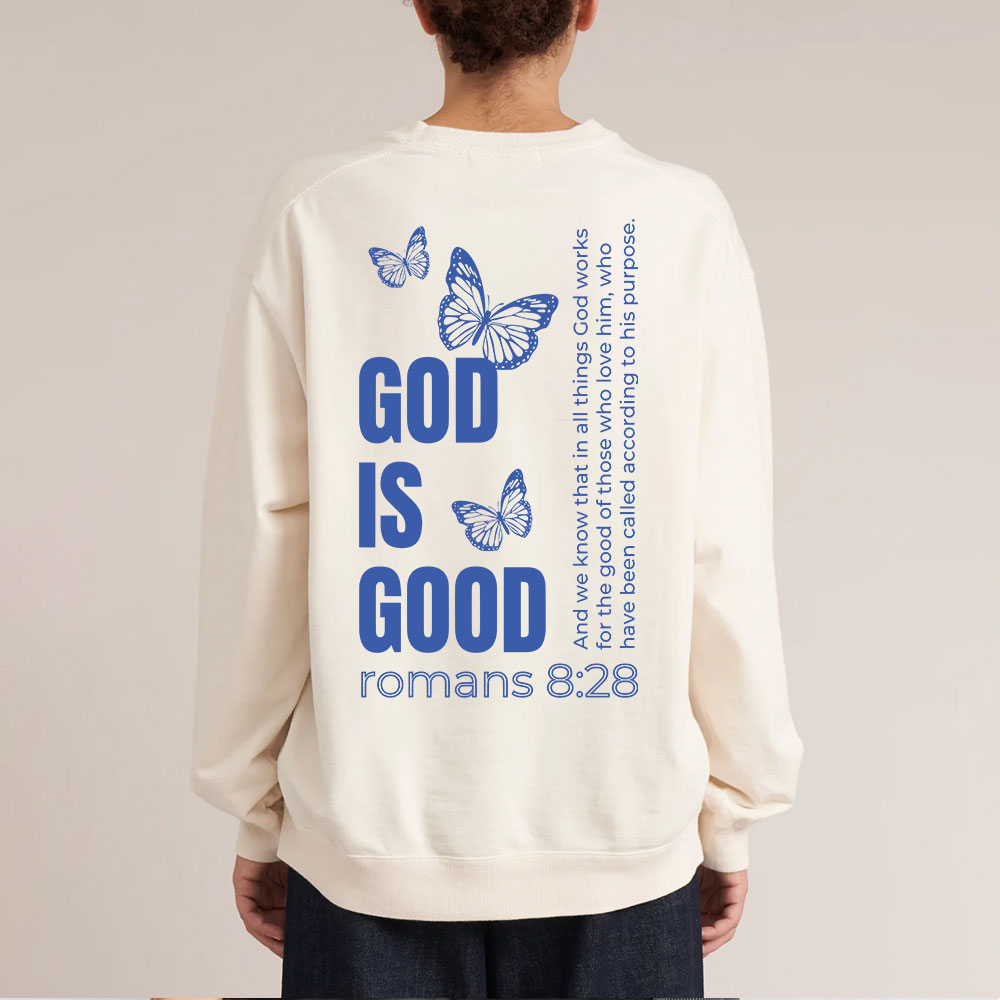 God Is Good Christian Washed Sweatshirt