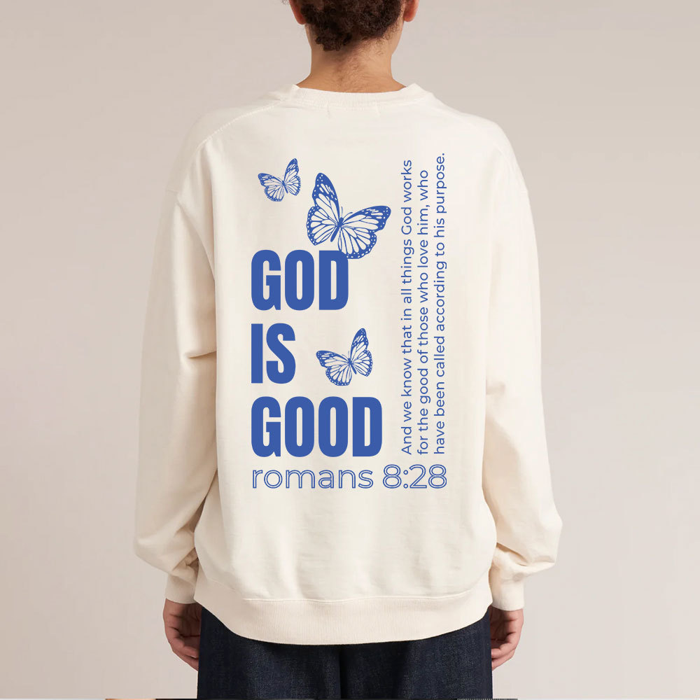 God Is Good Christian Washed Sweatshirt