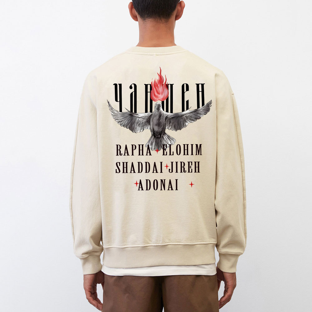 Yahweh Christian Washed Sweatshirt