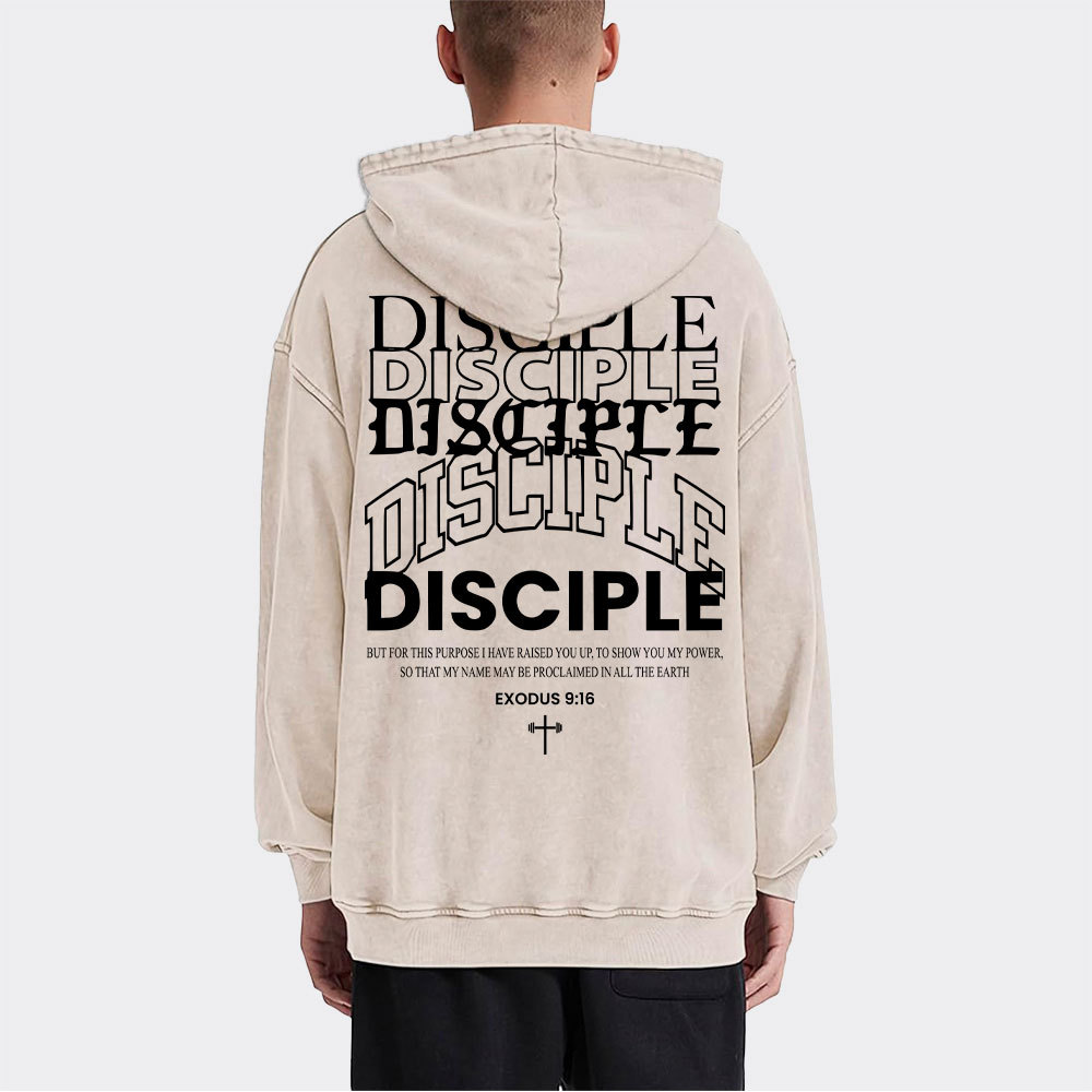 Discipple Christian Washed Hoodie