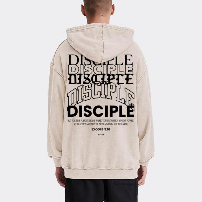 Discipple Christian Washed Hoodie