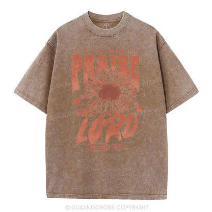 Praise The Lord  Christian Washed T-Shirt