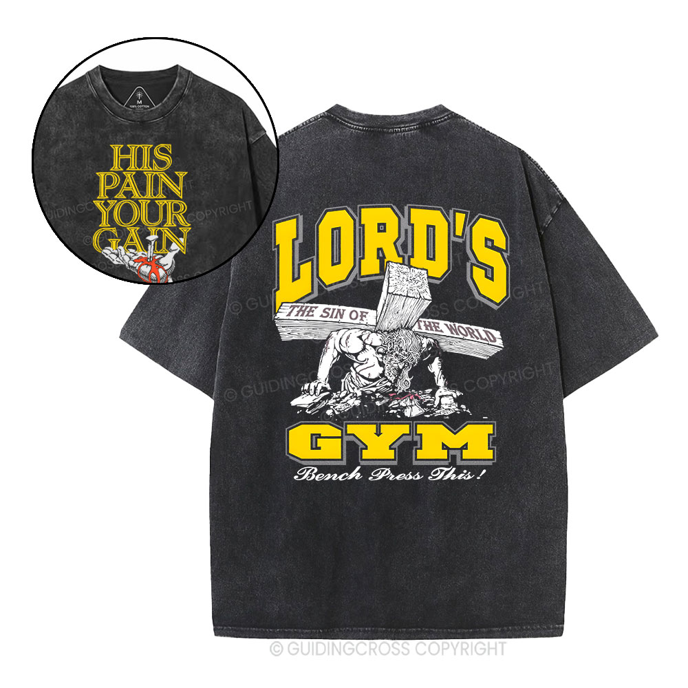 Lord's Gym Christian Washed T-Shirt Sale - GuidingCross