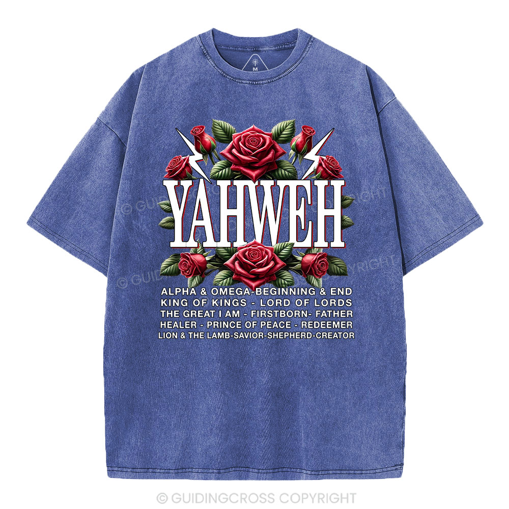 Yahweh Christian Washed T-Shirt