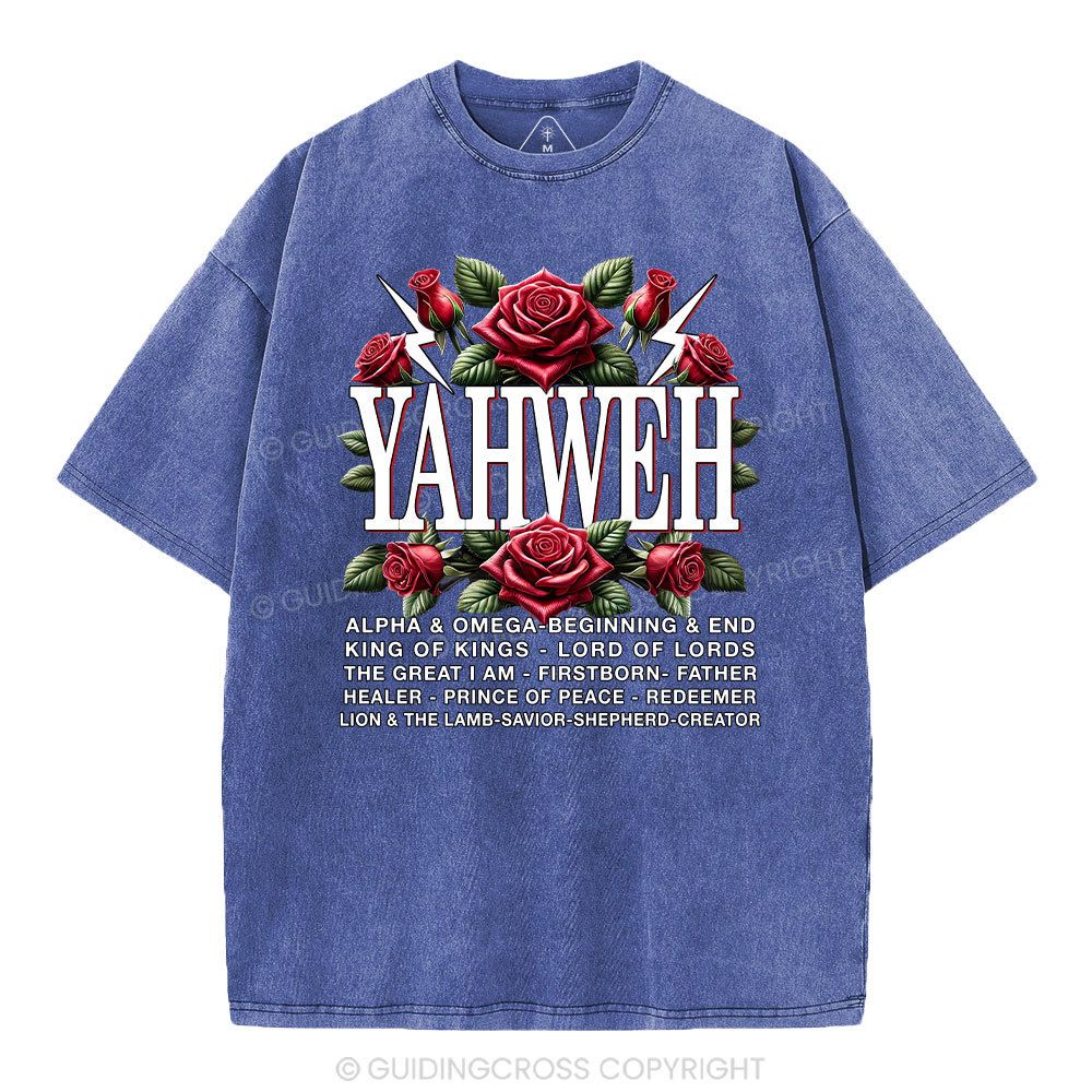 Yahweh Christian Washed T-Shirt