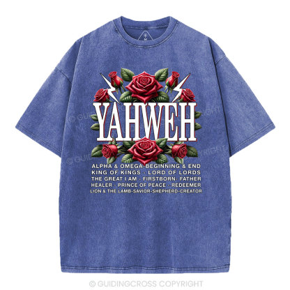 Yahweh Christian Washed T-Shirt