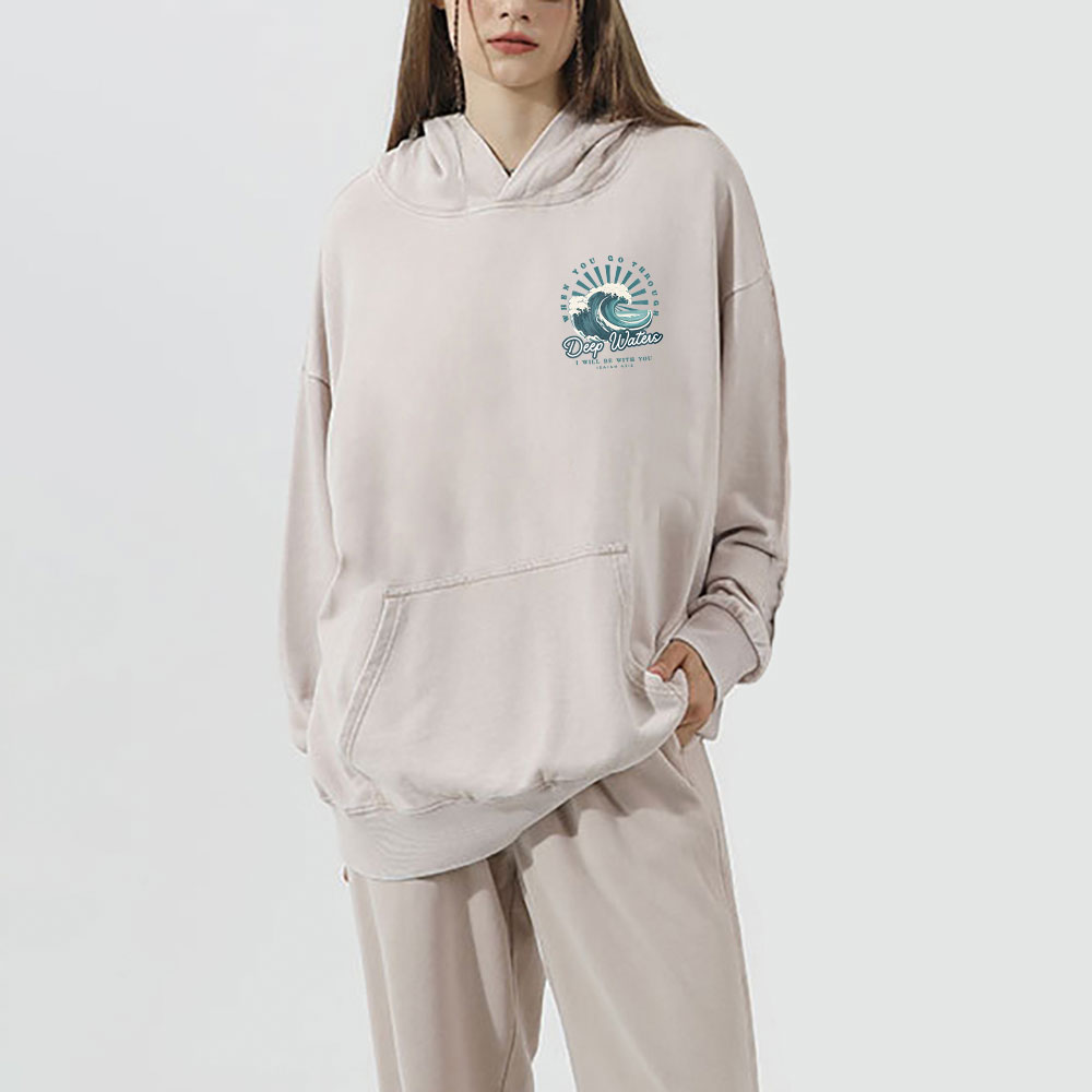 Deep Water Christian Washed Hoodie 