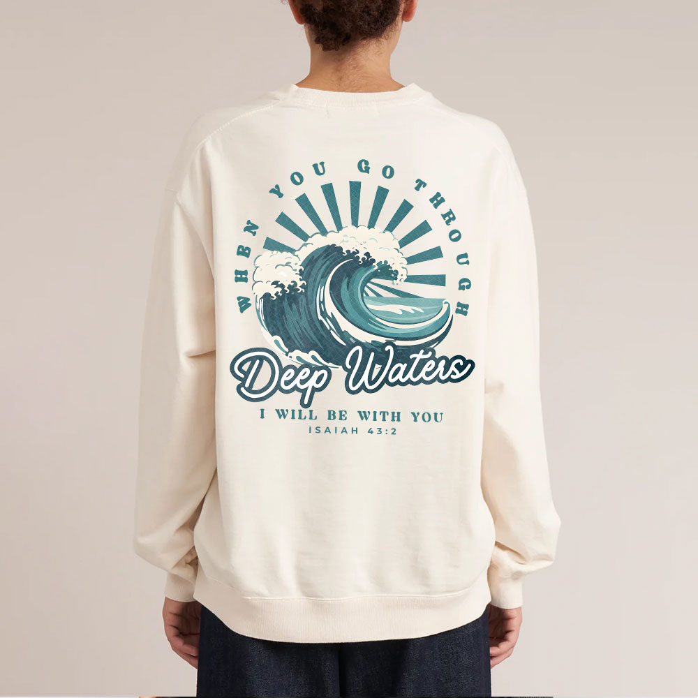 Deep Water Christian Washed Sweatshirt