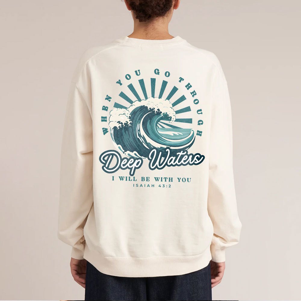 Deep Water Christian Washed Sweatshirt