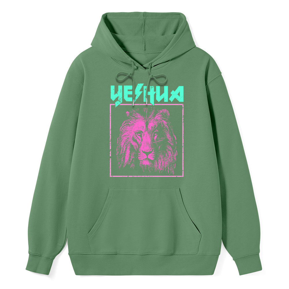 Retro Lion Yeshua Classic Christian Hoodie
