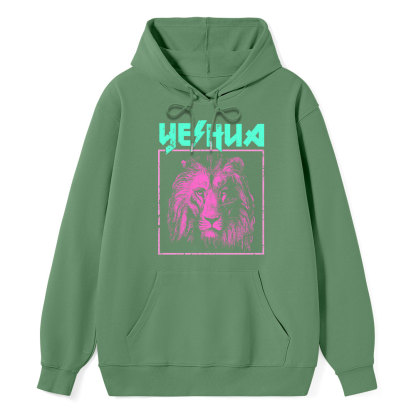 Retro Lion Yeshua Classic Christian Hoodie