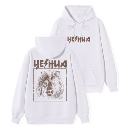 Retro Lion Yeshua Classic Christian Hoodie