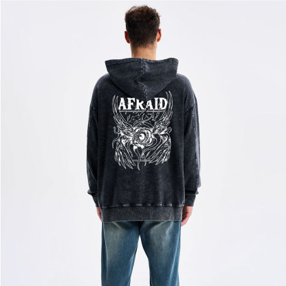Be Not Afraid Christian Washed Hoodie