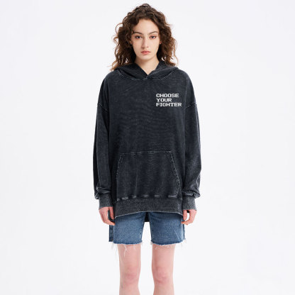 Choose Your Fighter Christian Washed Hoodie