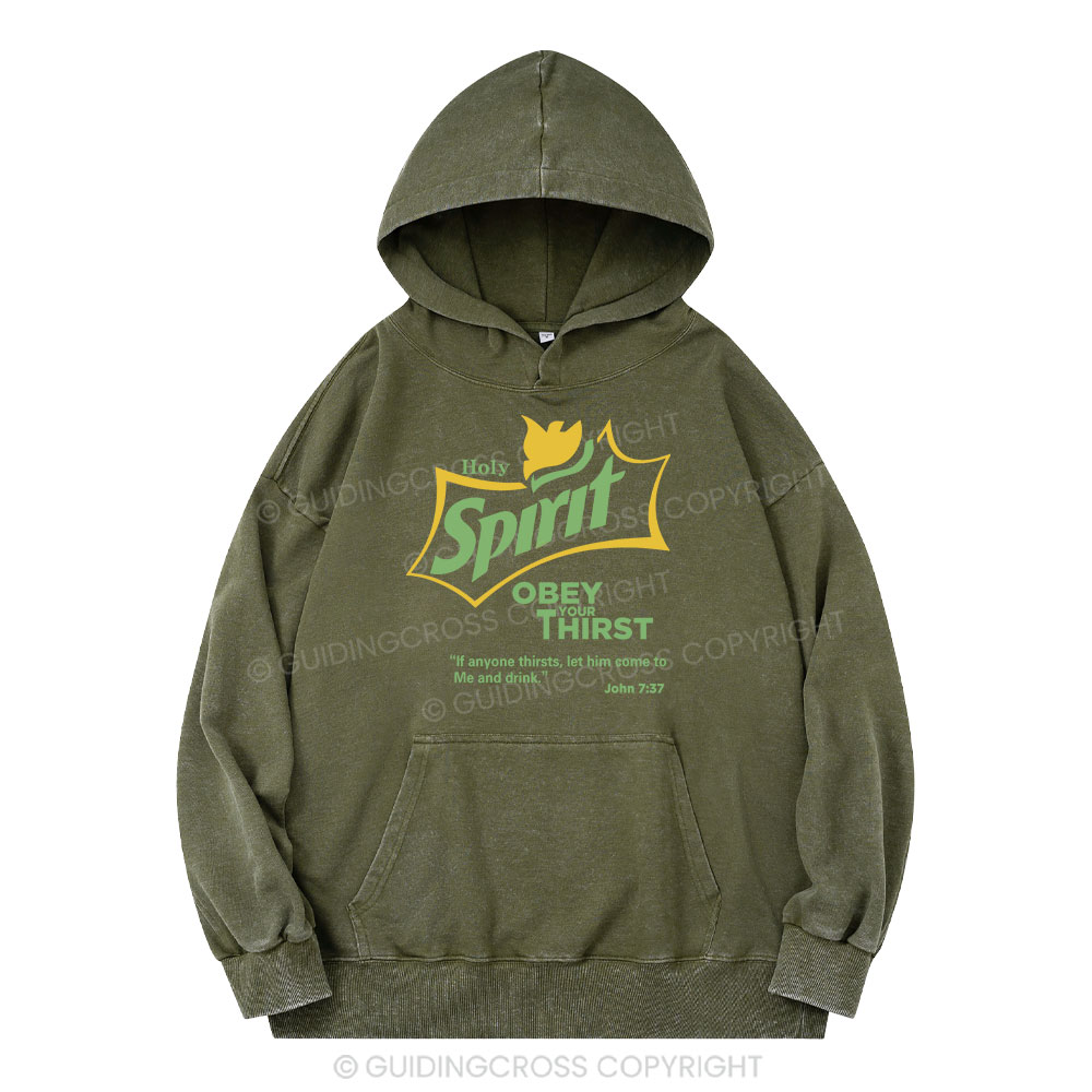 Holy Spirit Christian Washed Hoodie