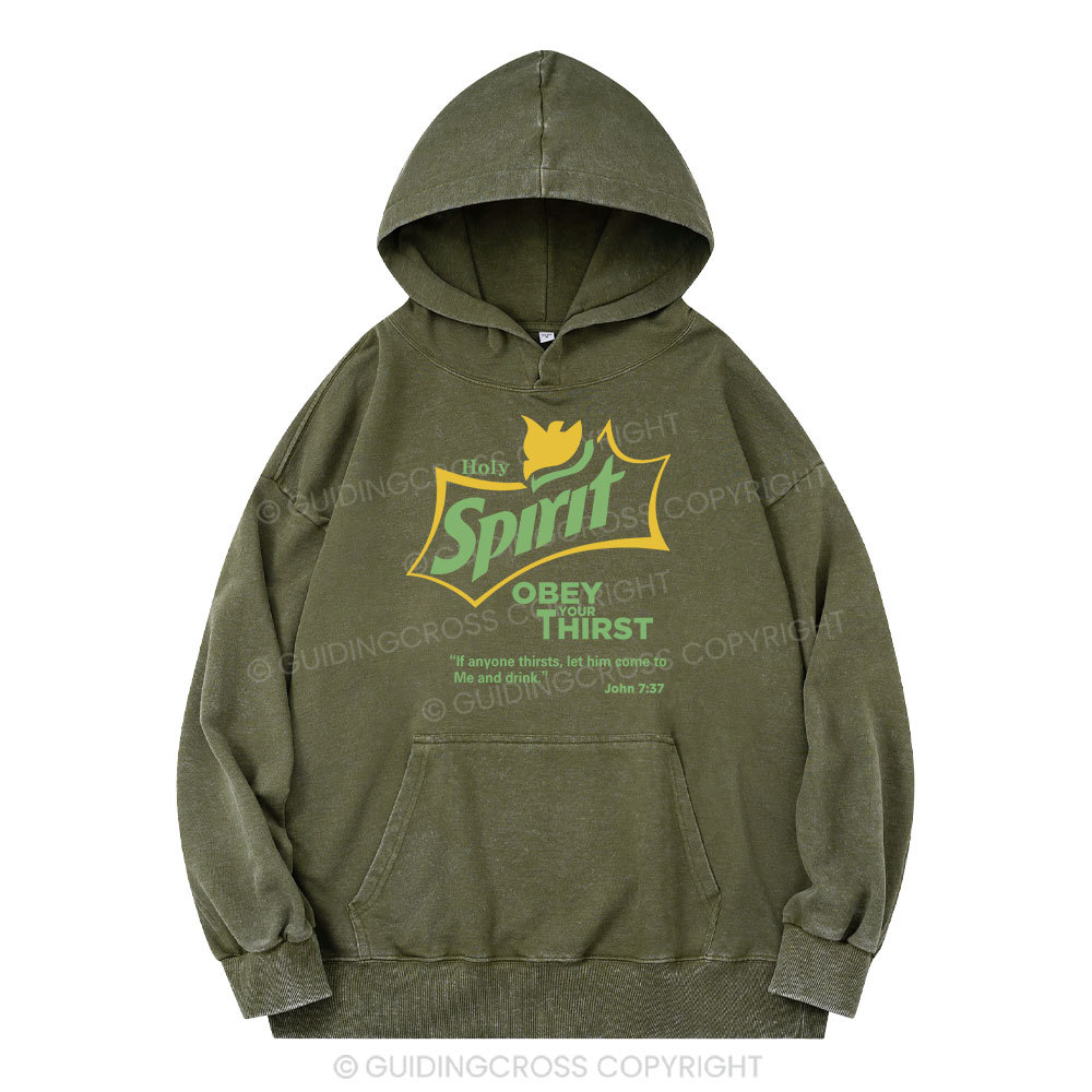 Holy Spirit Christian Washed Hoodie